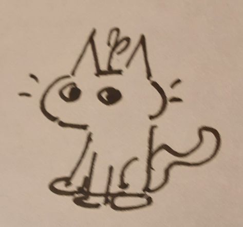 Confused Cat Drawing, Confused Doodle, Doodle Simple, Drawing Meme, Small Doodle, Sketch Note, Simple Sketch, Cat Doodle, Kitty Drawing