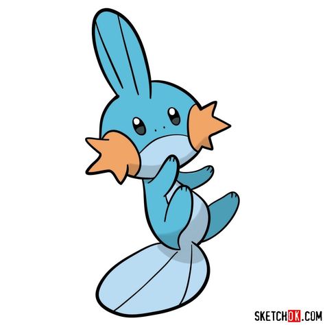 How to draw Mudkip pokemon Mudkip Tattoo, Pokemon Trainer Outfits, Pokémon Ideas, Hoenn Region, Nerdy Tattoos, Pokemon Painting, Grad Hat, Ghost Pokemon, Pokemon Tattoo