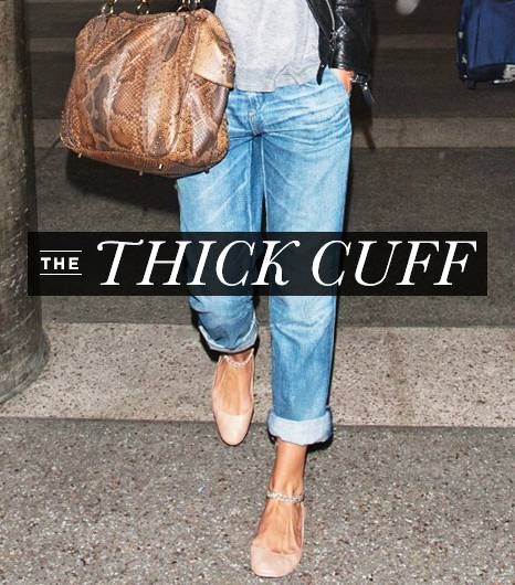 How To Cuff Your Jeans Like A Pro | Who What Wear UK Cuffed Jeans Outfit, How To Wear Jeans, Rolled Cuff Jeans, Rolled Jeans, How To Wear Ankle Boots, Wide Legged Jeans, Rolled Up Jeans, Cropped Boyfriend Jeans, Jeans Outfits