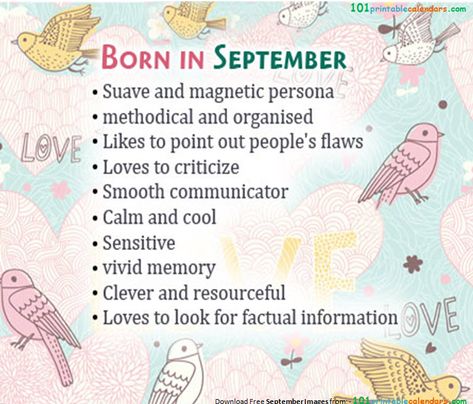 September Born Facts, September Born Quotes, September Birthday Month, September Birthday Quotes, September Zodiac Sign, Hello September Quotes, Hello September Images, Birthday Month Quotes, Birth Month Quotes