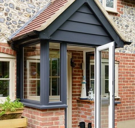 Choosing a Porch Style for Your Home - Anglian Home Porch Roof Styles, Christmas In Heaven Lantern, Porch Exterior, Porch Styles, Porch Windows, Victorian Terrace House, Building A Porch, Porch Uk, Porch Roof