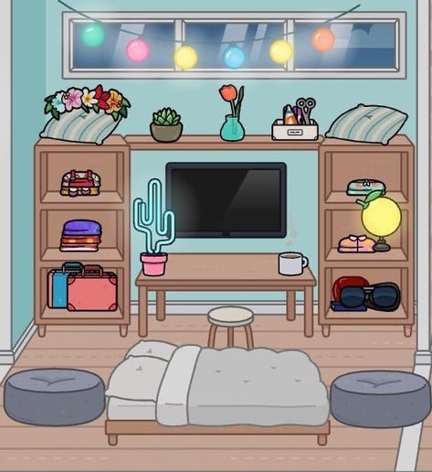 Toca Boca Room Ideas, Toca Boca Hair Salon, Toca Boca Room, Free House Design, Adorable Homes Game, Parents Room, Create Your Own World, Room Ideas Aesthetic, Architecture Model Making