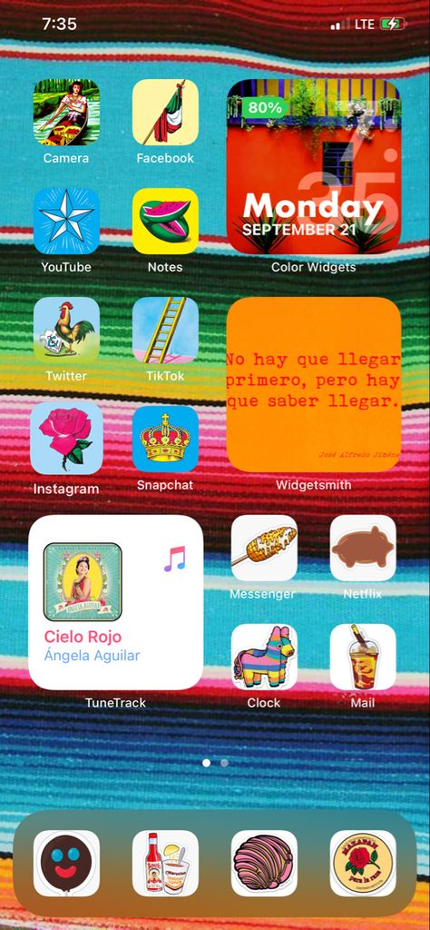 Mexican Widgets, Mexican Home Screen, Mexican Spotify Cover, Mexican Phone Wallpaper, Mexican Fabric Android Wallpaper, Snapchat, Twitter, Iphone, Instagram