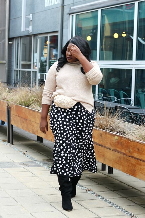 Polka Dot Skirt Outfit Winter, Mock Neck Dress Outfit, Shirt Dress Outfit Winter, Tee Shirt Dress Outfit, Polka Dot Skirt Outfit, Dot Skirt Outfit, Skirt Outfit Winter, Dress Outfit Winter, Year Challenge