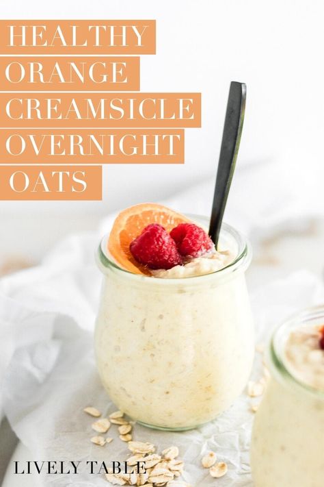 Orange Creamsicle Overnight Oats, Nut Free Overnight Oats, Cranberry Orange Overnight Oats, Spring Overnight Oats, Kiwi Overnight Oats, Overnight Oats Blended, Summer Overnight Oats, Orange Overnight Oats, Fruit Overnight Oats