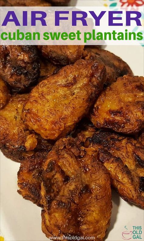 Cuban Plantains, Air Fryer Plantains, Air Fryer Recipes Wings, Air Fryer Recipes Vegetables, Pollo Tropical, Air Fryer Recipes Low Carb, Sweet Plantains, Air Fryer Recipes Breakfast, Air Fryer Recipes Appetizers