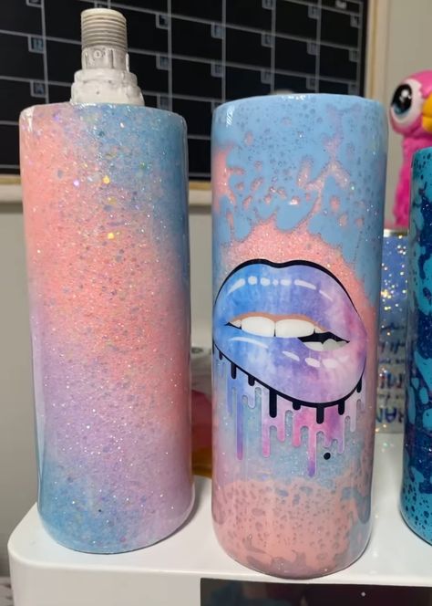 Tumbler Techniques, Glitter Things, Cricut Tumblers, Resin Inspiration, Tumbler Inspiration, Power Wash, Diy Tumbler, Epoxy Tumbler, Glitter Tumbler Cups