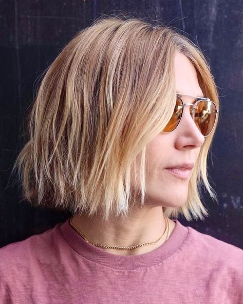 22 Box Bob Haircuts to Show to Your Hairdresser | Who What Wear Box Bob, Lighter Hair, Hair Balm, Bob Hairstyles For Fine Hair, Bright Blonde, Short Bob Haircuts, Trending Haircuts, Blonde Bobs, Bob Haircuts