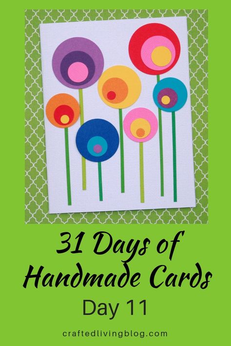 Make this easy DIY card for girlfriends, moms, sisters or anyone else you can think of. By following the simple step-by-step tutorial, you'll have a handmade card in under an hour! #craftedliving #flowers #diycrafts #cardmaking Easy Thank You Cards Diy, Cards Handmade Ideas Creative Easy Diy, Homemade Birthday Cards From Kids, Diy Cards Handmade Simple, Diy Thinking Of You Cards, Easy Thank You Cards, Diy Thank You Cards Handmade, Kids Birthday Cards Handmade, Easy Cards Handmade