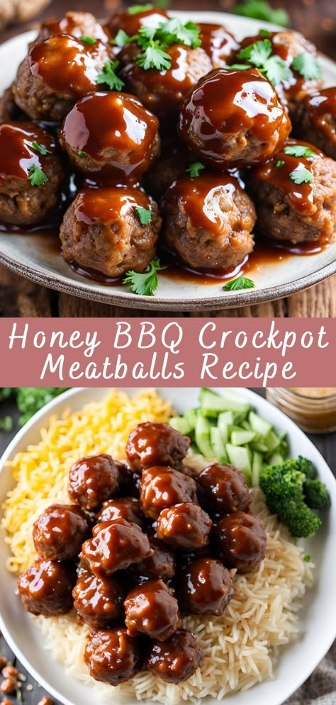 Crockpot Dinner Meatballs, Quick And Easy Dinner Recipes Meatballs, Holiday Dishes Christmas Appetizers, Crockpot Costco Meatballs, Honey Meatball Recipes, Homemade Meatballs Crockpot Slow Cooker, Mini Bbq Meatballs, Slow Cooker Meatballs And Rice, Apricot Bbq Meatballs