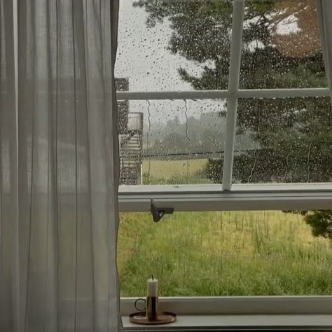 Farm Aesthetic, About Rain, Rainy Day Aesthetic, I Love Rain, Cottage Aesthetic, Love Rain, Summer Rain, Window View, When It Rains