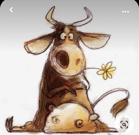 Cow Drawing, Cow Pictures, Cartoon Cow, Cow Painting, Cows Funny, Cow Art, Happy Paintings, Pics Art, A Drawing