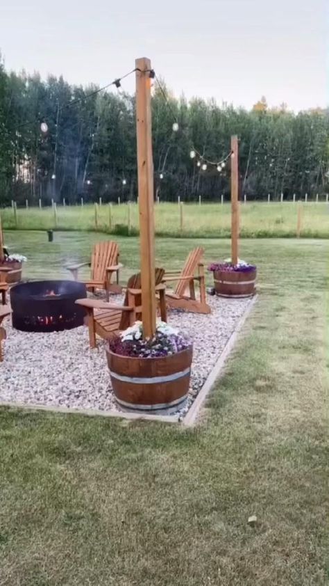 The Backyard Ideas Post! XMCOSY  Take your backyard from boring to the bomb with these landscape, design, fun and function ideas. #lights #landscape #gardenlights #house #exterior #homeremodel #landscaping #yard #lit #homedesign #gardenideas #gardenlights #garden #gardenlover #backyardlights #gardendecor #backyard #backyardgarden #beautifulgardens #gardendesign #gardeninspiration #homedecor #gardendesign Diy Backyard Patio, Fire Pit Landscaping, Backyard Fireplace, Backyard Remodel, Diy Backyard Landscaping, Backyard Inspiration, Backyard Diy Projects, Backyard Inspo, Backyard Fire