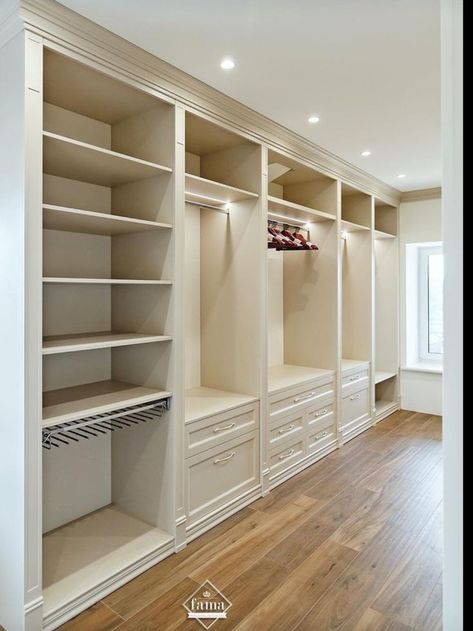 Bedroom Cupboards Organization, Modern Bedroom Wardrobe, Master Closet Design, Dressing Room Closet, Dream Closet Design, Beautiful Closets, Walk In Closet Design, Closet Design Layout, Luxury Closets Design