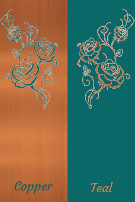 Turquoise And Copper Color Scheme, Burnt Orange And Teal Color Palette, Teal And Copper Color Palette, Teal And Copper Bedroom, Copper Color Palette, Colour Wheel Combinations, Copper Colour Palette, Copper Colour Scheme, Teal And Copper