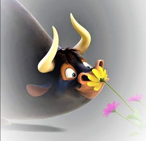 Ferdinand Movie, Ferdinand The Bull, Ferdinand The Bulls, Taurus Art, Blue Sky Studios, Bull Tattoos, Bull Art, Overwatch Fan Art, Disney Artwork