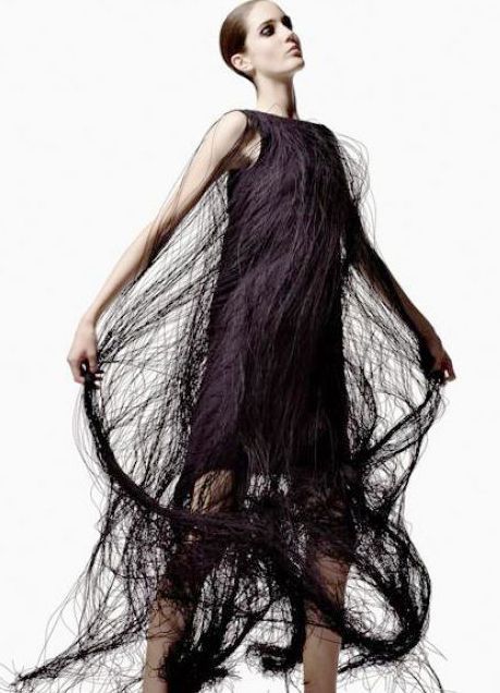 Jill Sander, Fringe Fabric, Fringe Fashion, The Tempest, Fringe Dress, Raf Simons, Jil Sander, Featuring Dress, Look Cool