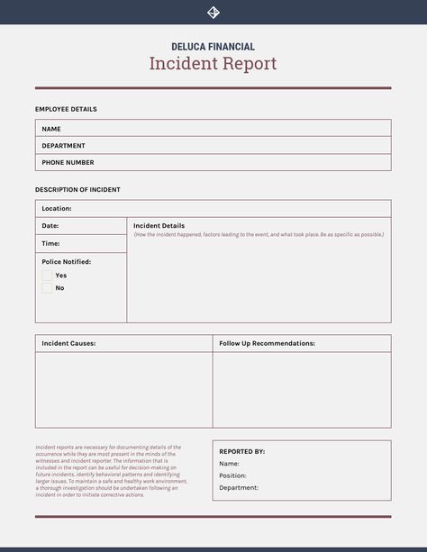 Professional Incident Report Template Venngage Incident Report Form, Information Report, Project Status Report, Progress Report Template, Report Card Template, Incident Report, Progress Report, Form Template, Notes Template