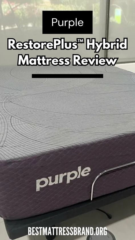 Discover the comfort and support of the Purple RestorePlus™ Hybrid Mattress in our detailed review. Visit our site for insights on its unique features, benefits, and how it can enhance your sleep experience! Mattresses Reviews, Mattress Brands, Best Mattress, Unique Features, The Purple, Mattress, Sleep, Benefits, Technology