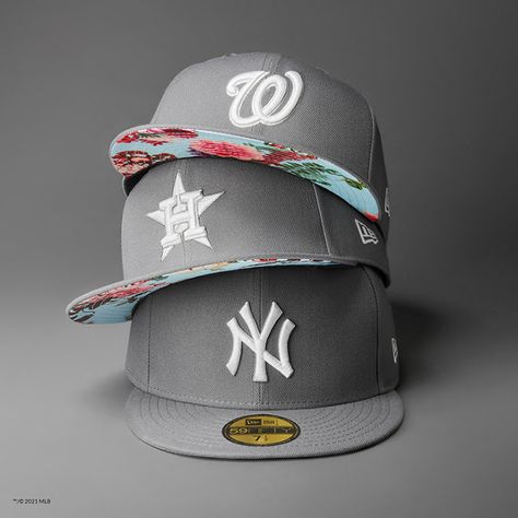 KIX & LIDZ: New Era 59FIFTY: MLB Floral Uundervisor Collection Streetwear Caps, Custom Fitted Hats, Swag Hats, Dope Hats, Hat Aesthetic, Drip Outfit Men, Nba Hats, New Era Hats, Dope Outfits For Guys