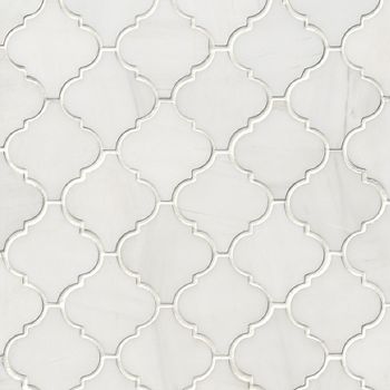 Bathroom Floor Tile - The Tile Shop Walnut House, Backsplash Arabesque, White Tile Backsplash, Arabesque Tile, Condo Remodel, Kitchen Backsplash Designs, Honed Marble, Master Retreat, Bathroom Shower Tile