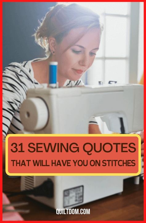 Get that needle work and be inspired to start your next fabric craft. Read this collection of sewing quotes that will surely have you on stitches. Quotes About Sewing, Quilt Quotes Inspiration, Seamstress Quotes, Materialistic Quotes, Sewing Inspiration Quotes, Quilting Sayings, Quilters Quotes, Sewing Quotes Funny, Personalized Quilt Labels