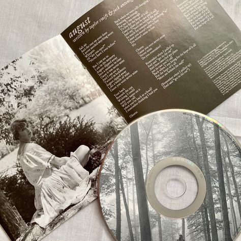 Taylor Swift Cd Aesthetic, Folklore Record, Man I Love Folklore, Folklore Vinyl, August Lyrics, Folklore August, Taylor Swift Cd, Folklore Album, Taylor Core