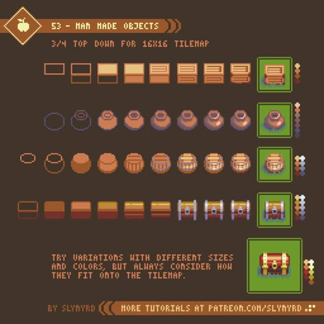 How To Draw Pixel Art, Pixel Art Tips, Pixel Tutorial, How To Pixel Art, Pixel Art Reference, Top Down Game, Pixel Art Landscape, Kare Kare, Piskel Art