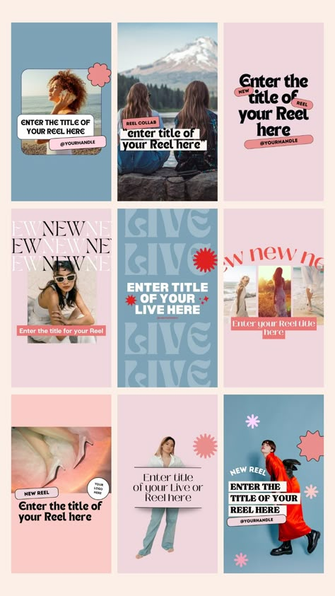 You can grab some of our top-performing Canva templates for FREE to give your Instagram content a fun boost in engagement! Straight from our Canva template membership, these are some of our favorite and top-performing designs. Use these in your Instagram feed as a content creator, a small business owner, or for your clients as a social media manager! Pastel Social Media Templates, Graphic Design Instagram Feed Ideas, Best Canva Templates For Instagram, New Instagram Feed Ideas, Gen Z Social Media Design, Instagram Feed Business Ideas, Instagram Post Ideas For Business, Welcome Post Instagram, Social Media Feed Aesthetic