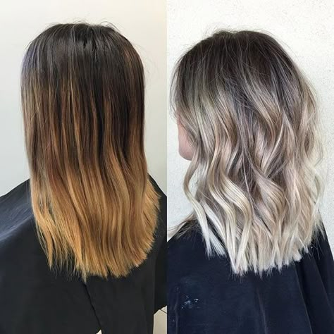 More ash ombre Platinový Blond, Root Shadow, Ombré Hair, Hair Styles 2017, Brown Blonde Hair, Short Hairstyle, Everyday Hairstyles, Hair Envy, Shoulder Length Hair