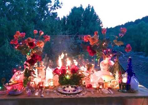 Midsummer Ritual, Fire Altar, Altar Aesthetic, Temple Of Light, Season Of The Witch, Beltane, Arte Inspo, Fairy Princesses, Divine Feminine