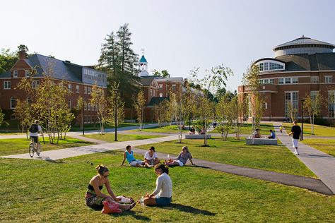 Bates College Alumni Walk – Sasaki Campus Landscape Design, Architect Ideas, Surface Drainage, Bates College, Campus Landscape, El Gouna, College Architecture, Pedestrian Walkway, Tourism Development