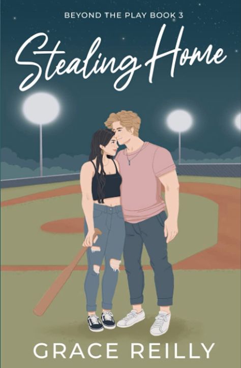 Stealing Home is a spicy new adult sports romance with reverse grumpy-sunshine, forced proximity/roommates, dual POV, and a guaranteed HEA. It is the third in a series of linked, yet standalone, novels in the Beyond the Play series. #baseballromance #collegeromance #romancenovel #books #ad #commissionsearned #amazonaffiliatelink Grace Reilly, Prove Myself, Baseball Romance, Grumpy Sunshine, Kindle Reader, Sports Romance, Im Falling, Play Book, Book Boyfriends