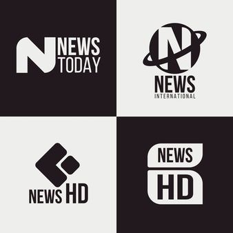 Daily News Logo, News Logo Design Ideas, News Logo Design, Title Template, News Graphics, News Logo, Posters Ideas, Logo Desing, Colorful Logo Design