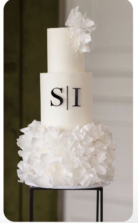 Schaumburg Illinois, Color Cake, Black And White Wedding Cake, Wedding Cake Pearls, Black Wedding Cakes, Dream Wedding Decorations, Dream Wedding Cake, White Wedding Theme, White Wedding Cakes