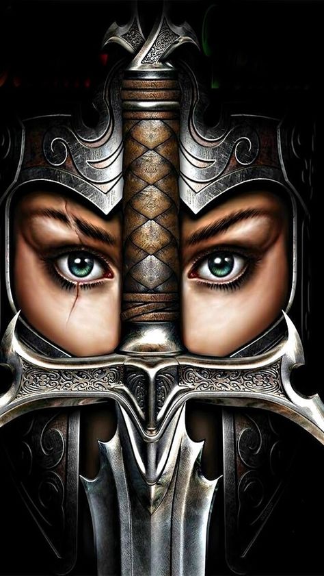 Epic person girl with sword😛 Escudo Viking, Samurai Girl, Warrior Queen, Armor Of God, Valerian, Prayer Warrior, Spiritual Warfare, Warrior Princess, Fantasy Warrior