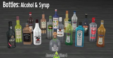 Sims 4 Alcohol, Sims Room, Around The Sims 4, Los Sims 4 Mods, The Sims 4 Custom Content, Sims 4 Kitchen, Sims Packs, The Sims 4 Pc, Sims 4 Clutter