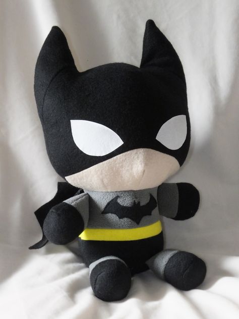 My Fav super hero.  Fan art from adaptation of Teacup Lion's Chibi Dragon Pattern Batman Plushies, Batman Plushie, Super Hero Fan Art, Batman Plush, Real Batman, Batman Girl, Chibi Dragon, Batman Love, Batman Gifts