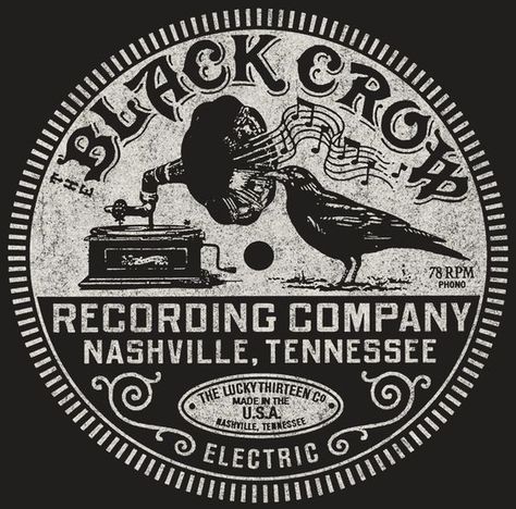 Three Crows, Cigarbox Guitar, Record Label Logo, Logos Vintage, Crow Art, Raven Art, Crows Ravens, Black Crow, Vintage Records