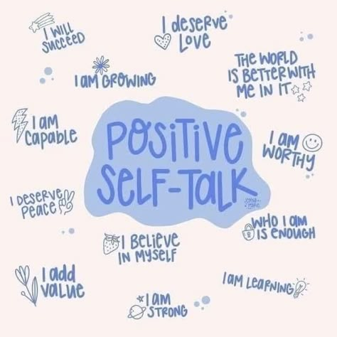 Positive self-talk 🤍🫶🏼💙 Cute Healing Quotes, Cute Positivity Quotes, Words Of Positivity, Positive Things To Say To Yourself, Be That Girl, Positive Quotes And Mantras, Be Nicer To Yourself, Cute Positive Quotes, Be Real Ideas