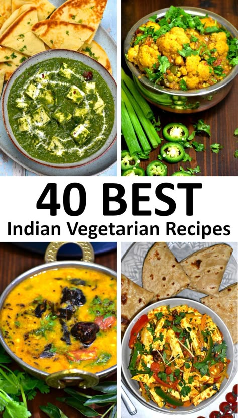 Indian Vegetarian Dinner Recipes, Veg Dinner Recipes, Indian Vegetable Recipes, Best Indian Recipes, Indian Vegetarian Dishes, Indian Dinner Recipes, Indian Vegetarian Recipes, Indian Dinner, Vegetarian Indian