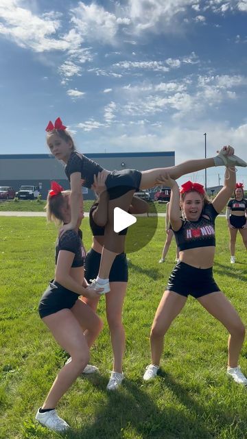 Cheerleader Formations, Cheerleading Pyramids Level 1, Level 1 Stunt Sequence, Pop Warner Cheerleading, Cheer Stunt Progression Chart, Mini Cheer Stunts, Junior High Cheer Stunts, Beginner Stunts Cheerleading, Peewee Cheer Stunts