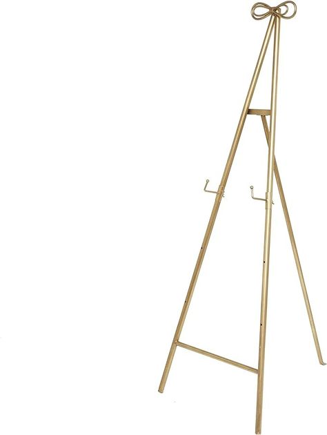 Amazon.com: Deco 79 Metal Tall Adjustable Display Stand Easel with Bow Top, 20" x 27" x 53", Gold : Everything Else Easel Stand Wedding, Metal Easel, Gold Everything, Easel Stand, Bow Top, Top 20, Display Stand, Home Kitchen, Flowers Bouquet