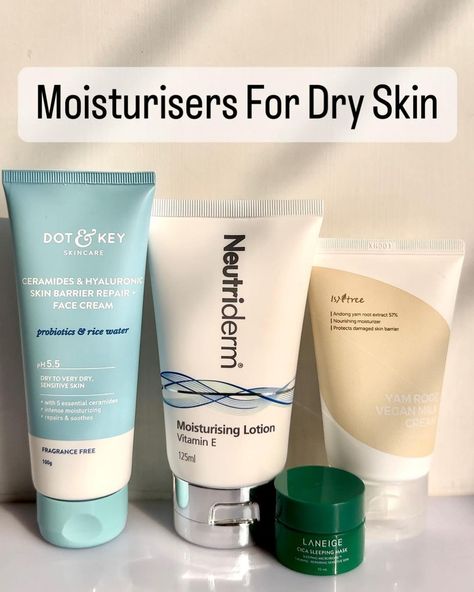 Hydrating moisturizer for dry skin
°Dot &key ceramics and hyaluronic face cream
°neutriderm moisturising lotion vitamin e
°Isntree Yam root vegan milkcream
°laneige cica sleeping mask Cica Sleeping Mask, Moisturizers For Dry Skin, Routine Aesthetic, Vegan Milk, Milk Cream, Hydrating Moisturizer, Pretty Skin Care, Pretty Skin, Best Moisturizer