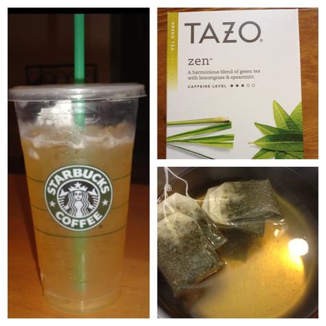 Here is a copycat recipe to make your own Starbucks Venti Iced Green Tea for under .25 cents! Tea Concentrate Recipe, Iced Green Tea Recipe, Starbucks Green Tea, Tea Concentrate, Green Tea Lemonade, Starbucks Tea, Tazo Tea, Peach Green Tea, Making Iced Tea