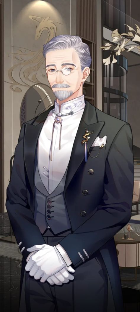 Victorian Character Design, Persona Anime, Roleplay Characters, Butler Anime, Cute Animal Drawings Kawaii, Cool Anime Guys, Fantasy Male, Character Design Male, Manga Characters