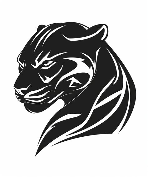 #BlackPantherSilhouette #OutlineStyle #VectorIllustration #LogoDesign #Sticker #SimpleAndClean Black Panther Logo Design, Panther Stencil, Panther Outline, Black Panther Vector, Black Panther Silhouette, Black Panther Icon, Panther Silhouette, Panther Illustration, Black Panther Design