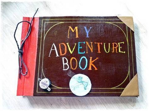 My Adventure Book - need to make one of these Up Adventure Book, Disney Stocking Stuffers, My Adventure Book, Up Pixar, Our Adventure Book, Autograph Book Disney, Baby Scrapbook Album, Yearbook Themes, Disney Pixar Up