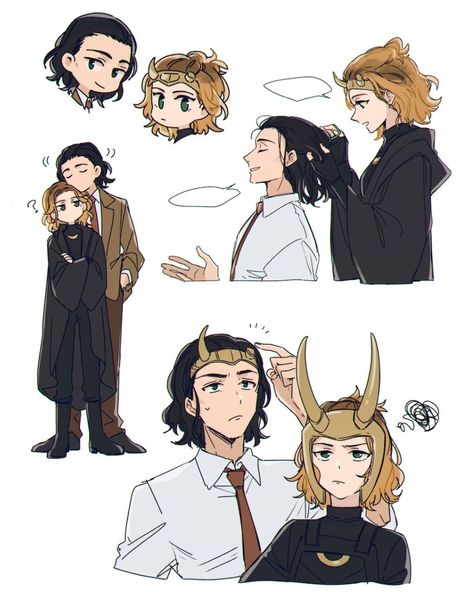 Spiderman And Loki Fanart, Marvel Fan Art Loki, Marvel Sylvie Fanart, Sylvie Fanart Loki, Loki And Sylvie Fanart Cute, Sylvie X Loki Fanart, Loki Marvel Fanart, Marvel Loki Fanart, Loki Sylvie Fanart