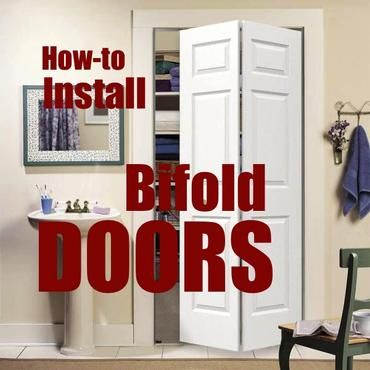 How To Install Bifold Closet Doors, Yellow Paint Colors, Bifold Door, Bifold Closet Doors, Being Outside, Door Opening, Small Doors, Old Door, Old Doors